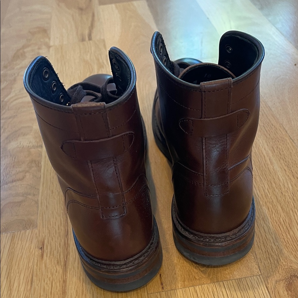 Allen Edmonds Men's Brown Leather Boots size 10 - Picture 3 of 7